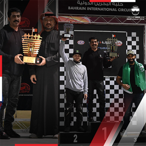 Congratulations to the racer, Mohammed Al-Awwad, for winning first place in the Pro Bike category in the Bahrain Speed Racing Championship