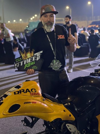 Mohammed Burashid breaks the Kuwait City Motor Sports record at a speed of 336 km a